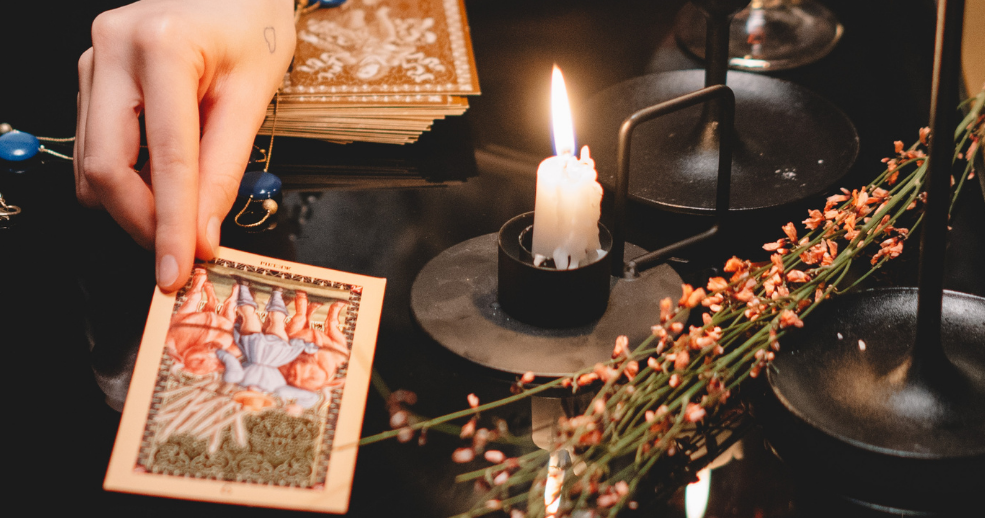Card and candle divination.